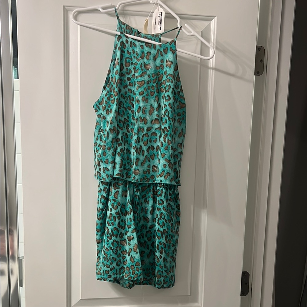 Leopard Print Sleeveless Dress